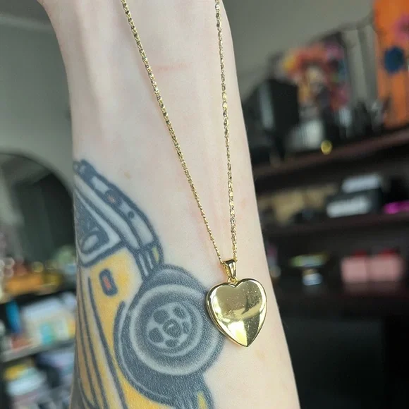 14k Gold Dipped Heart Letter “K” Pendant Necklace by A New Day - Picture 8 of 10